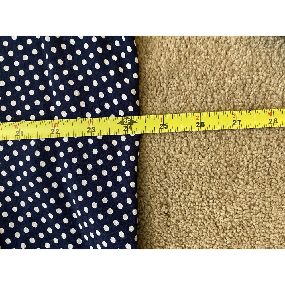 Vintage Lee David 80’s Skirt Suit Set Navy White Polka Dot Grandmacore Size 20W - Picture 6 of 16